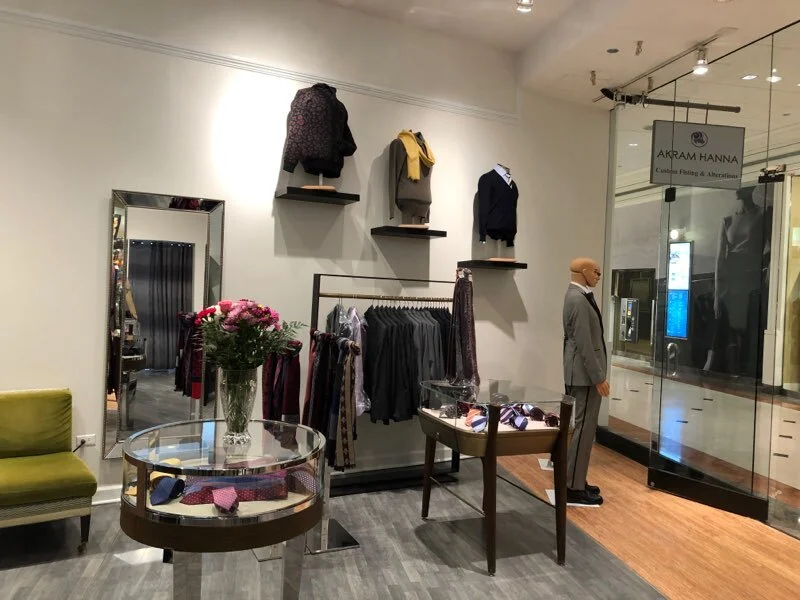 Inside the Akram Hanna atelier at 900 North Michigan Avenue in Chicago